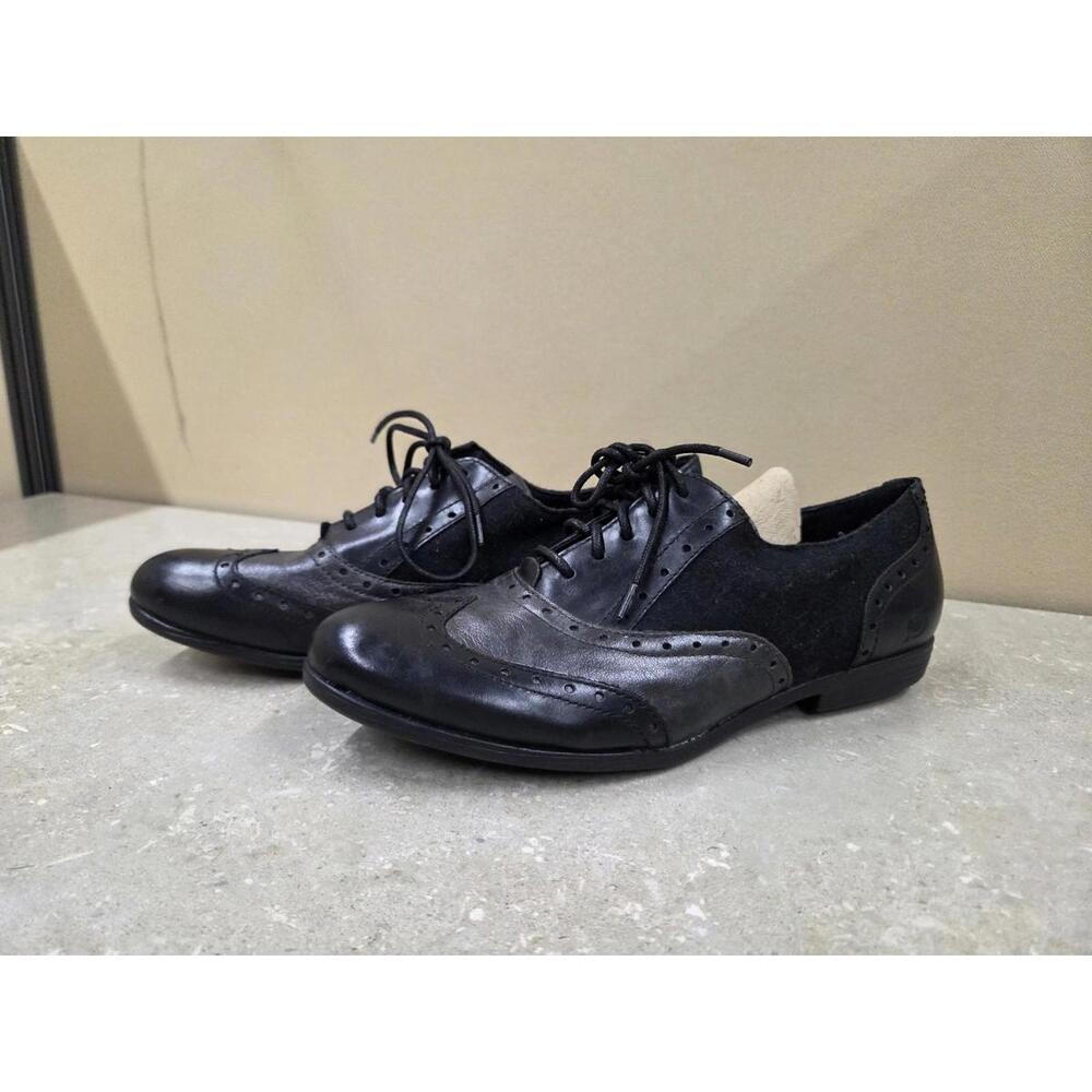 Born Durango Shoes Womens Size 9.5 Black Leather Oxford Brogue Comfort Lace Up - Picture 4 of 10